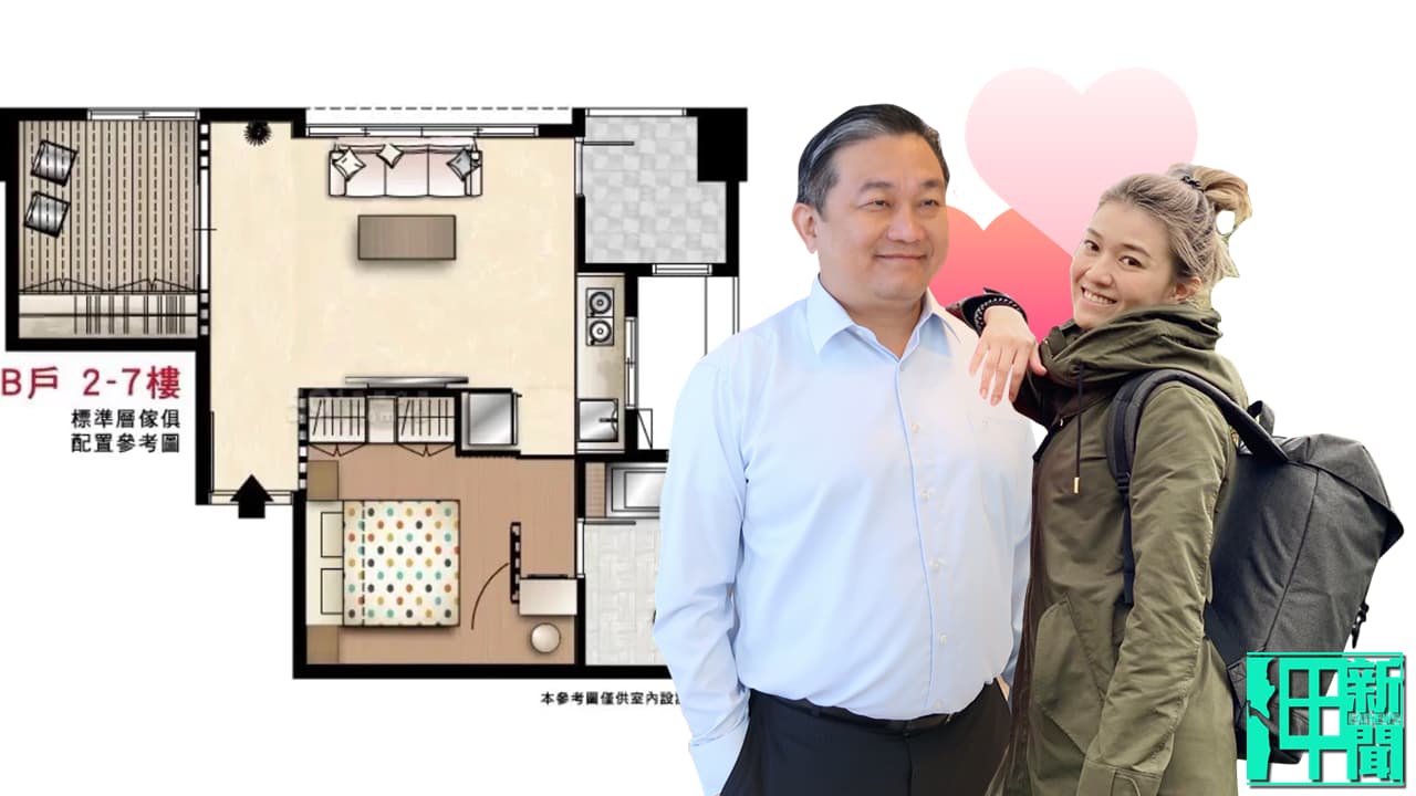 羞！洗澡需要經過主臥室 王定宇顏若芳同租公寓格局曝光！