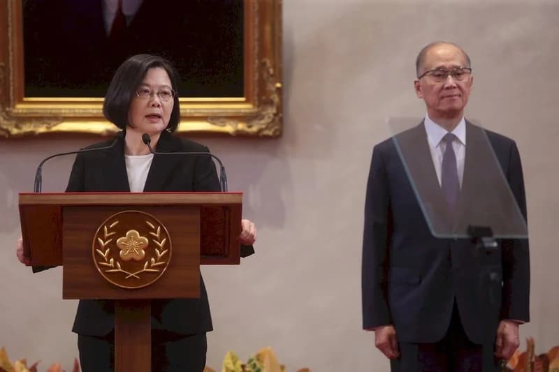 總統府秘書長蘇嘉全2日請辭獲准,總統蔡英文3日宣布由前國安會秘書長李大維接任總統府秘書長。圖片來源:中央通訊社