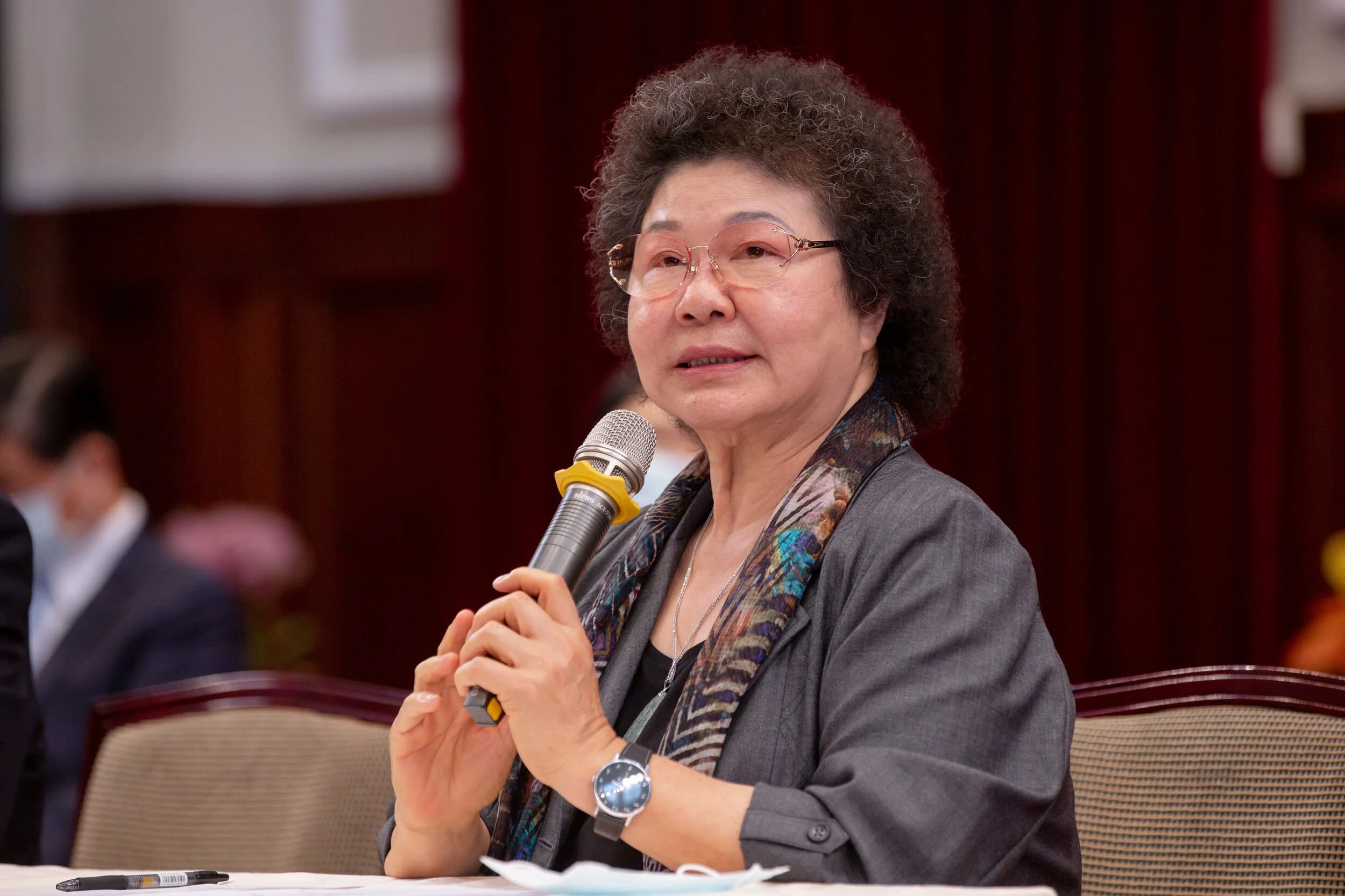 陳菊聲稱是考量「監察院長必須超越黨派,將退出民進黨」。攝:Wang Yu Ching/Office of the President