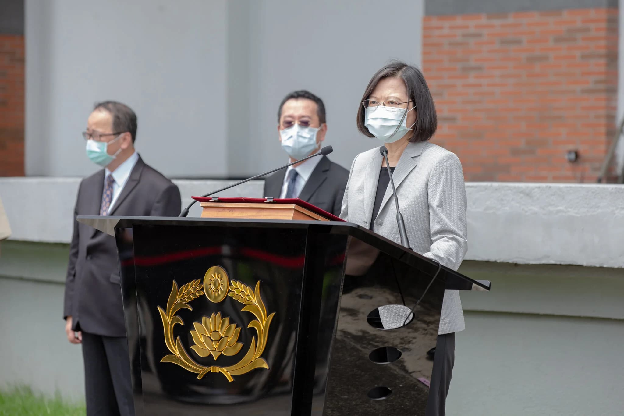 蔡英文聲稱「港人來台庇護已有足夠的法律」遭公民團體打臉。攝:Wang Yu Ching/Office of the President
