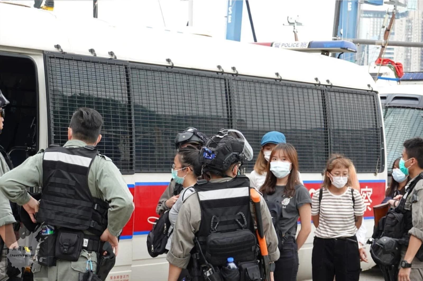 香港昨爆發反國安法大遊行,多人遭港警逮捕。圖片來源:馮君安/Facebook